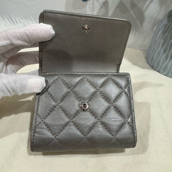 CHANEL Quilted Caviar CC Trifold Wallet - Picture 12 of 17